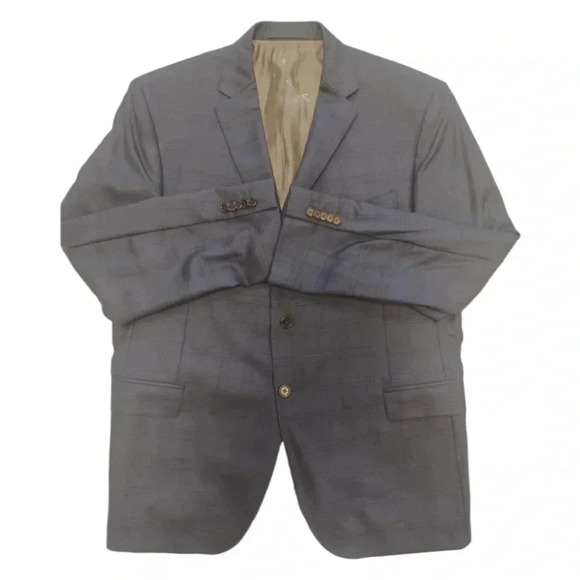 Austin Reed Signature Blue Wool Blazer Size 46R - Picture 5 of 11